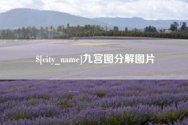 泸州九宫图分解图片