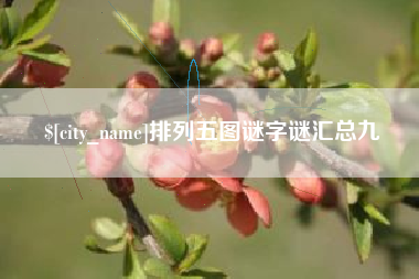 泸州排列五图谜字谜汇总九