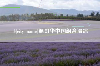 泸州温哥华中国组合滑冰