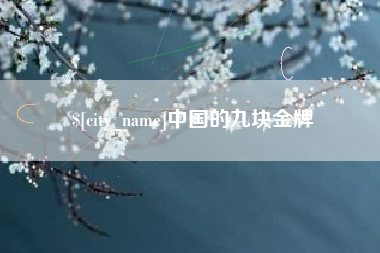 泸州中国的九块金牌