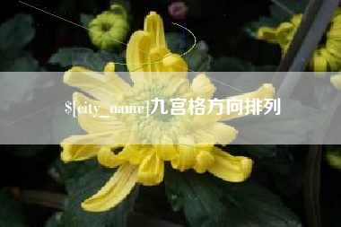 泸州九宫格方向排列