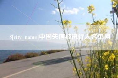 泸州中国失信被执行人名单网