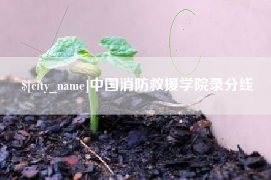 泸州中国消防救援学院录分线