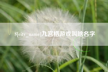 泸州九宫格游戏叫啥名字