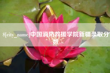 泸州中国消防救援学院新疆录取分数