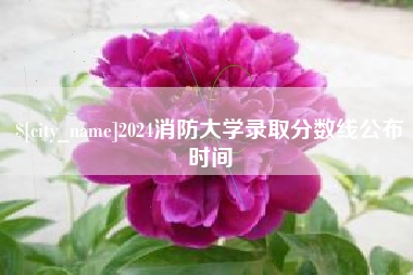 泸州2024消防大学录取分数线公布时间