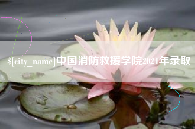泸州中国消防救援学院2021年录取