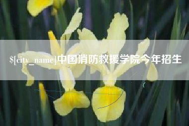 泸州中国消防救援学院今年招生