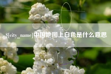 泸州中国地图上白色是什么意思