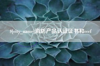 泸州消防产品认证证书和cccf