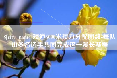 泸州短道5000米接力分配圈数-每队由多名选手共同完成这一漫长赛程