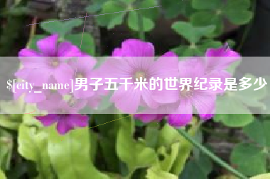 泸州男子五千米的世界纪录是多少
