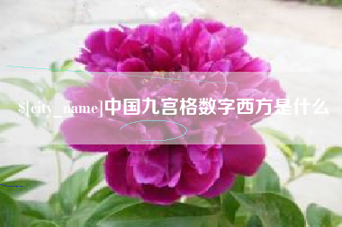 泸州中国九宫格数字西方是什么