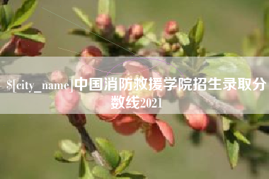 泸州中国消防救援学院招生录取分数线2021