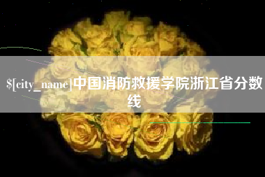泸州中国消防救援学院浙江省分数线