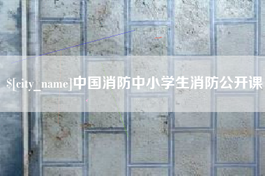 泸州中国消防中小学生消防公开课