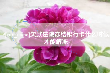 泸州欠款法院冻结银行卡什么时候才能解冻