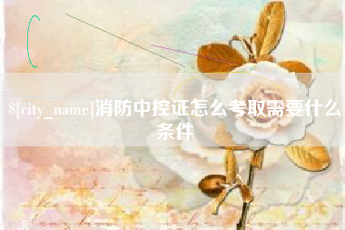 泸州消防中控证怎么考取需要什么条件