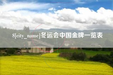 泸州冬运会中国金牌一览表