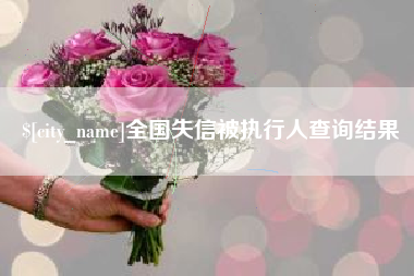 泸州全国失信被执行人查询结果