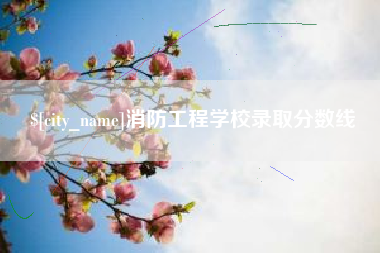 泸州消防工程学校录取分数线