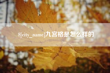 泸州九宫格是怎么样的