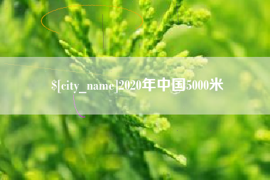 泸州2020年中国5000米