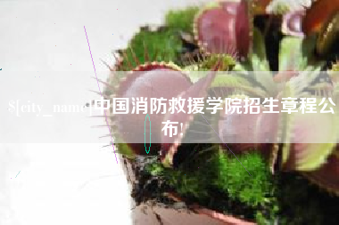 泸州中国消防救援学院招生章程公布!
